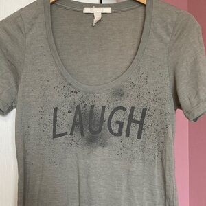 KOSIUKO Olive Green Scoop Neck Tee